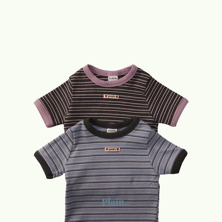 Plain Striped Ringer Tee (26 Summer New Arrival) - 이미지 2