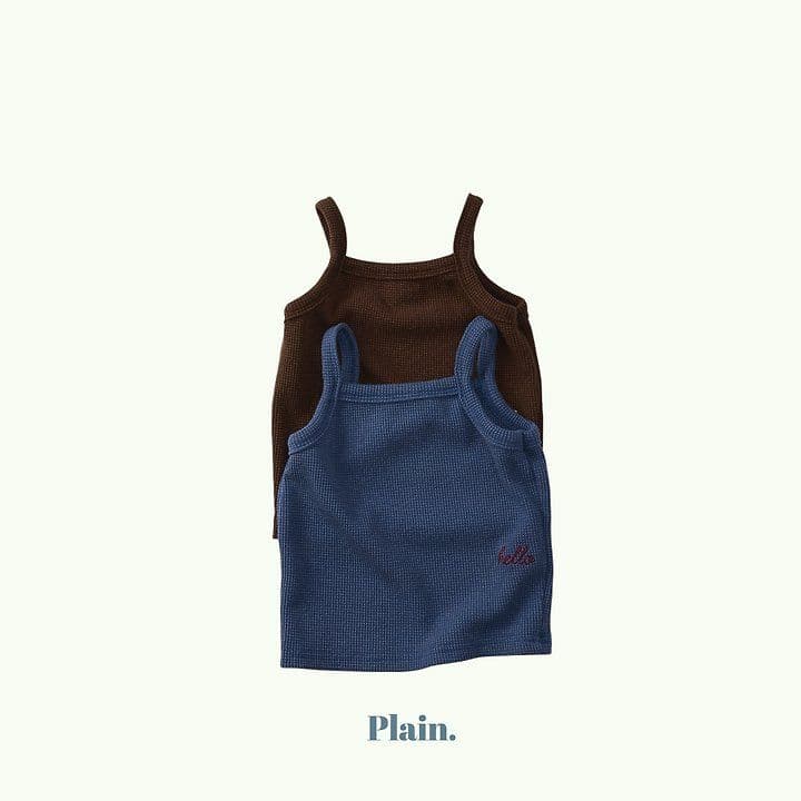 Plain Hello Waffle Sleeveless (26 Summer New Arrival) - 이미지 4