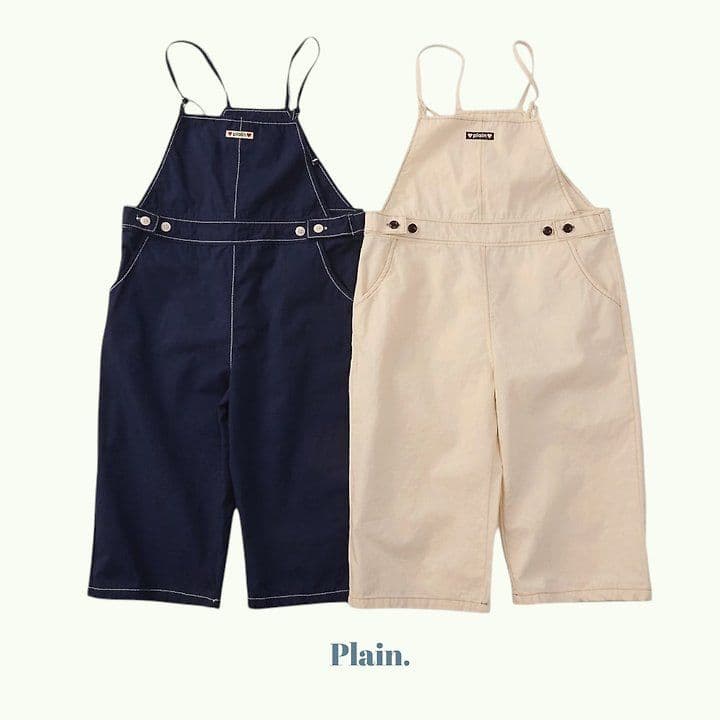 Plain Crinkly Overalls (New Summer 26 Arrival) - 이미지 1