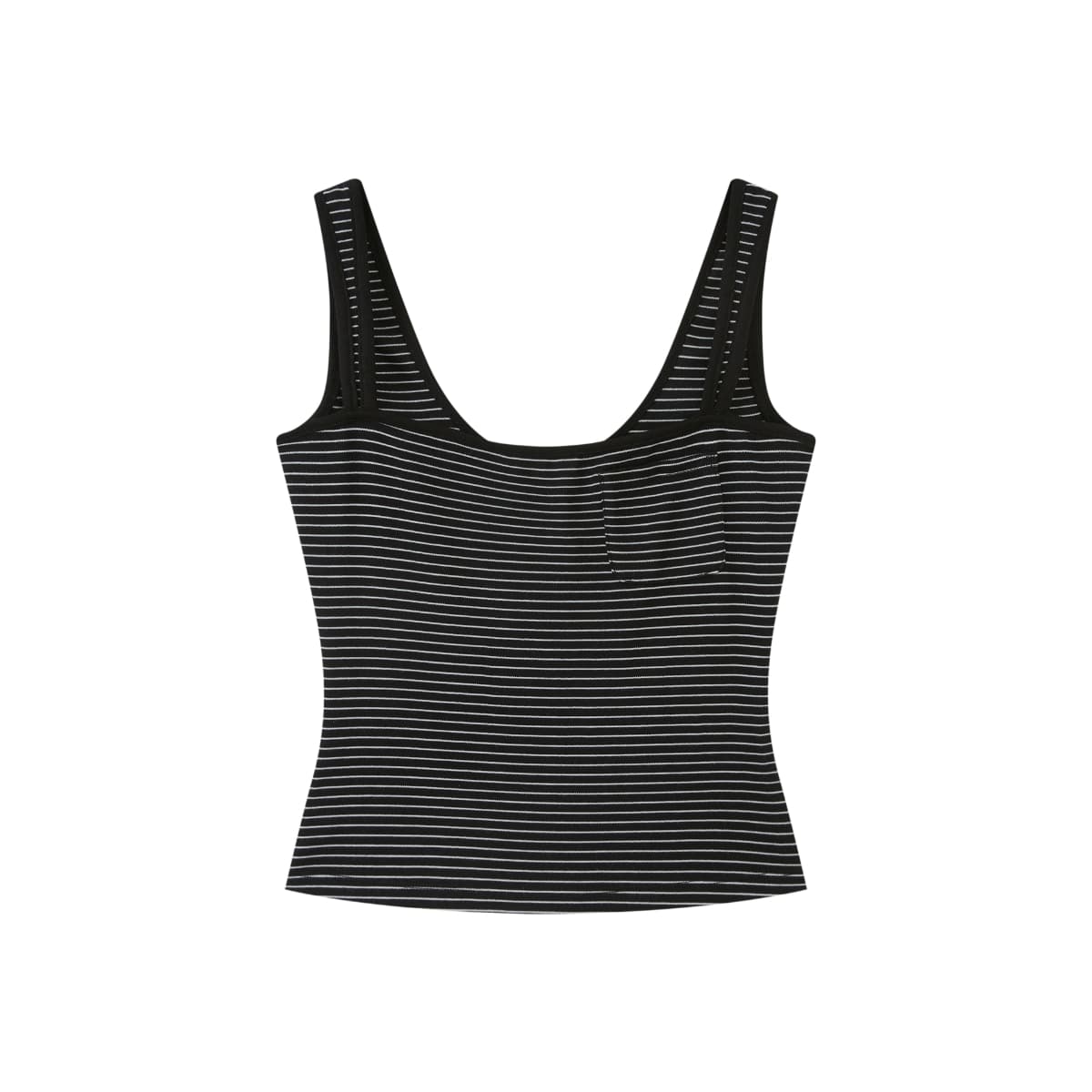 (High Demand) Striped Sleeveless Top (Built-in Breast Pads) - 이미지 15