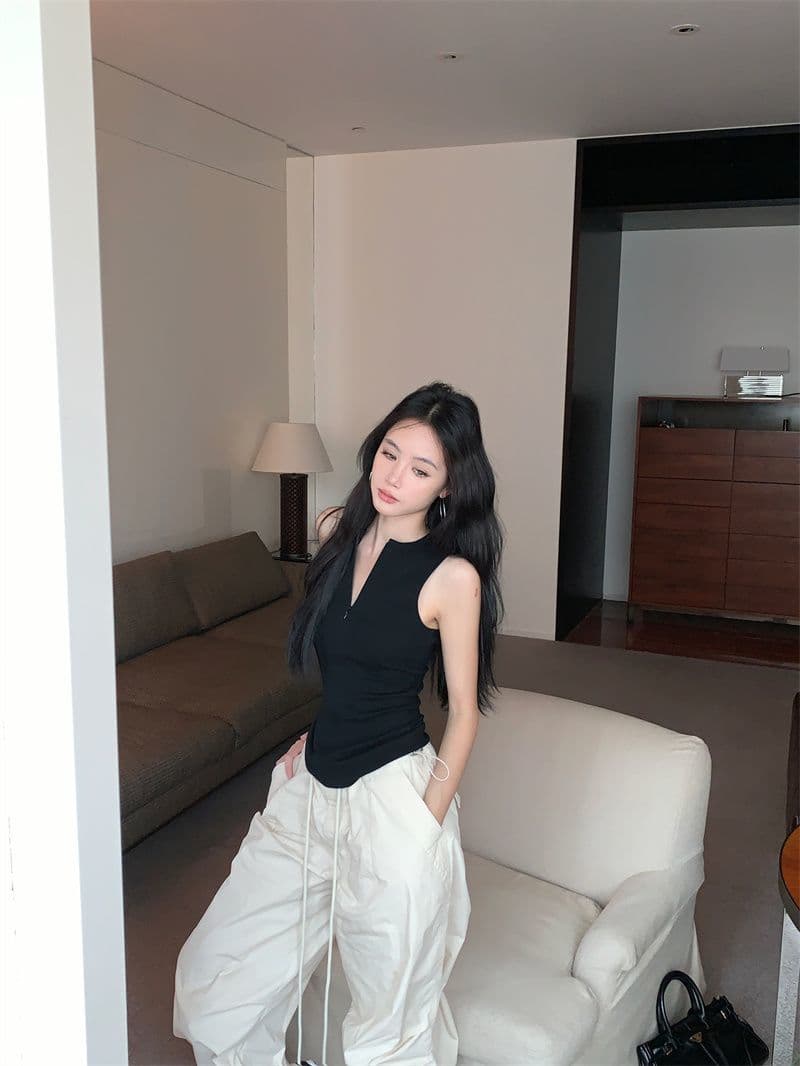 (High Demand) Zipper Sleeveless - 이미지 15