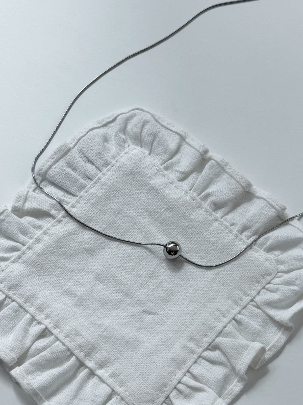 Mini Bead Necklace, Surgical Steel, Coordinating Item, General Goods, Accessories, Simple, Adjustable Length, Prop Shop, General Store N1213 - 이미지 5