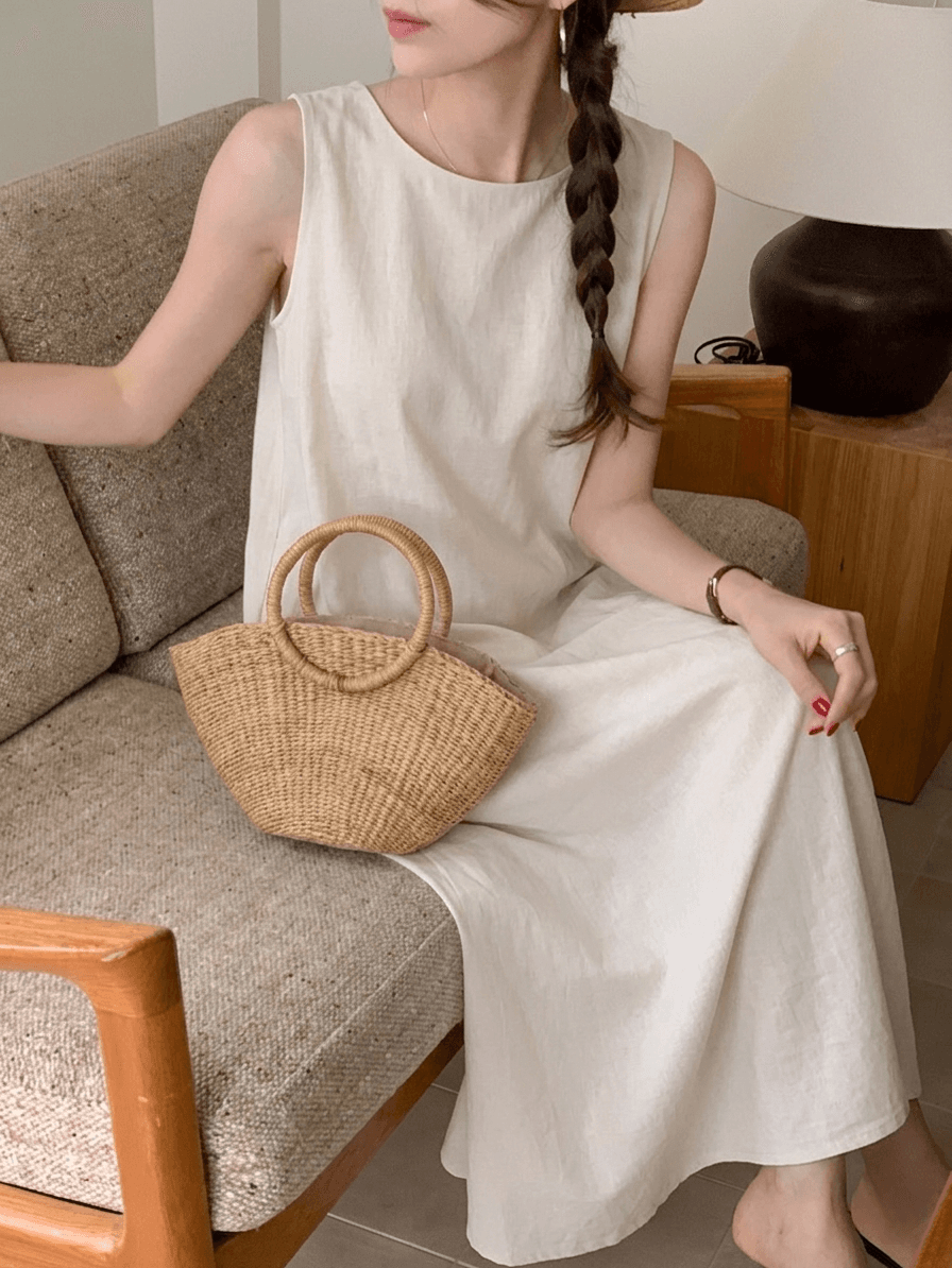 ( Base Dress ) Sleeveless Dress Maternity Wear Mommy Look Plus Size - 이미지 2