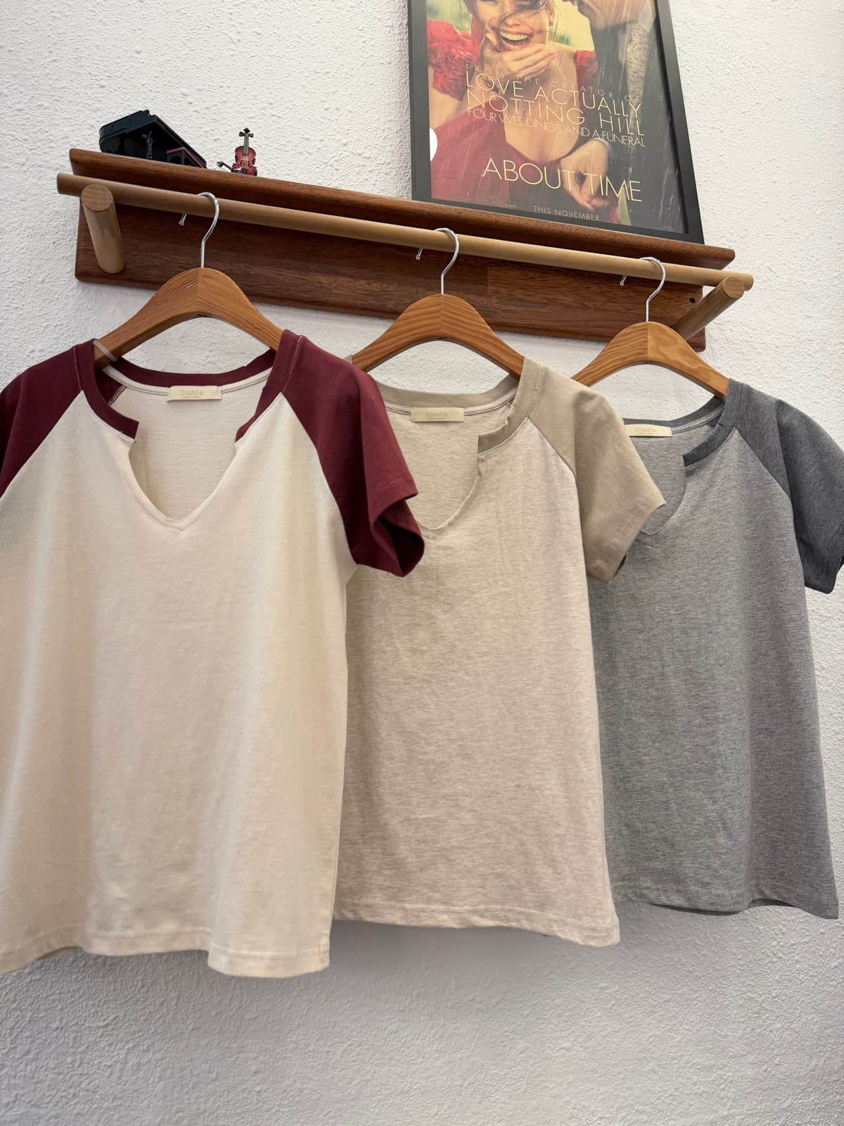 Vintage Slit Raglan T-shirt (30s Single_Tumble Washed) - 이미지 2