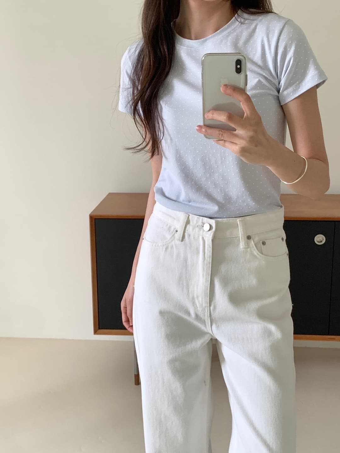 Dot short sleeves - 이미지 19