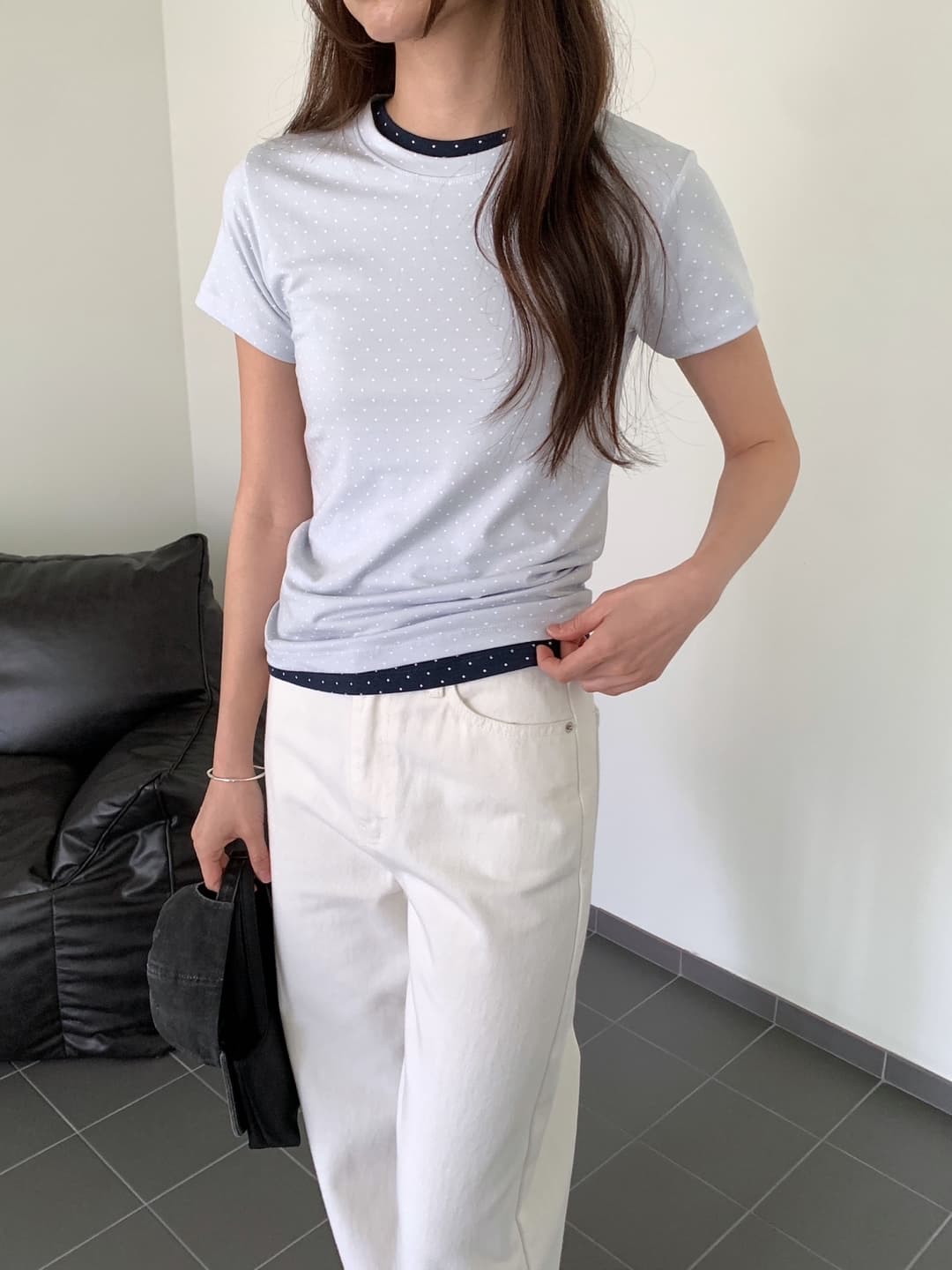 Dot short sleeves - 이미지 8