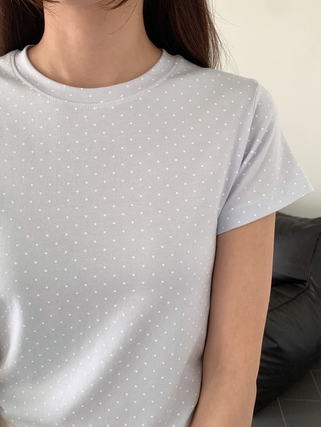 Dot short sleeves - 이미지 1