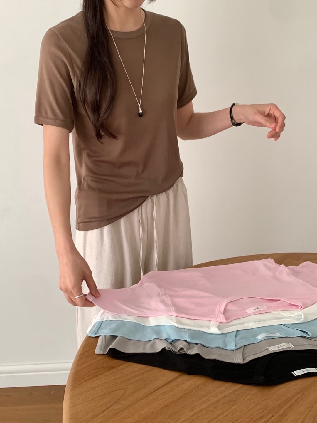 Cotton Tencel Tee - 이미지 9