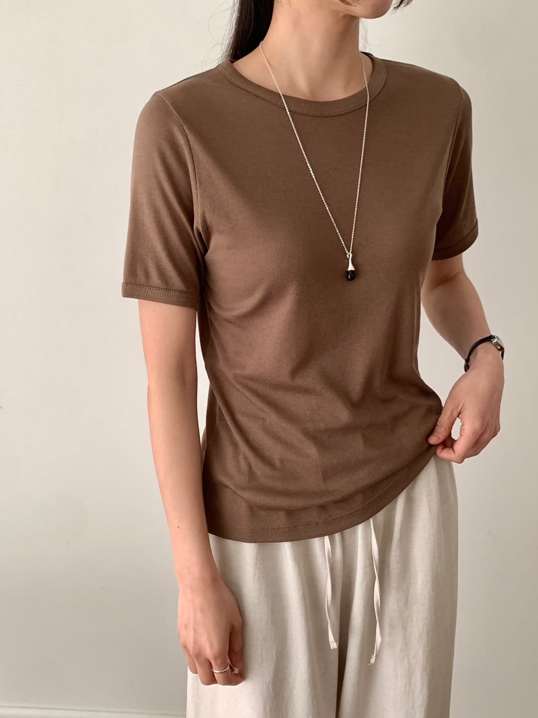 Cotton Tencel Tee - 이미지 8