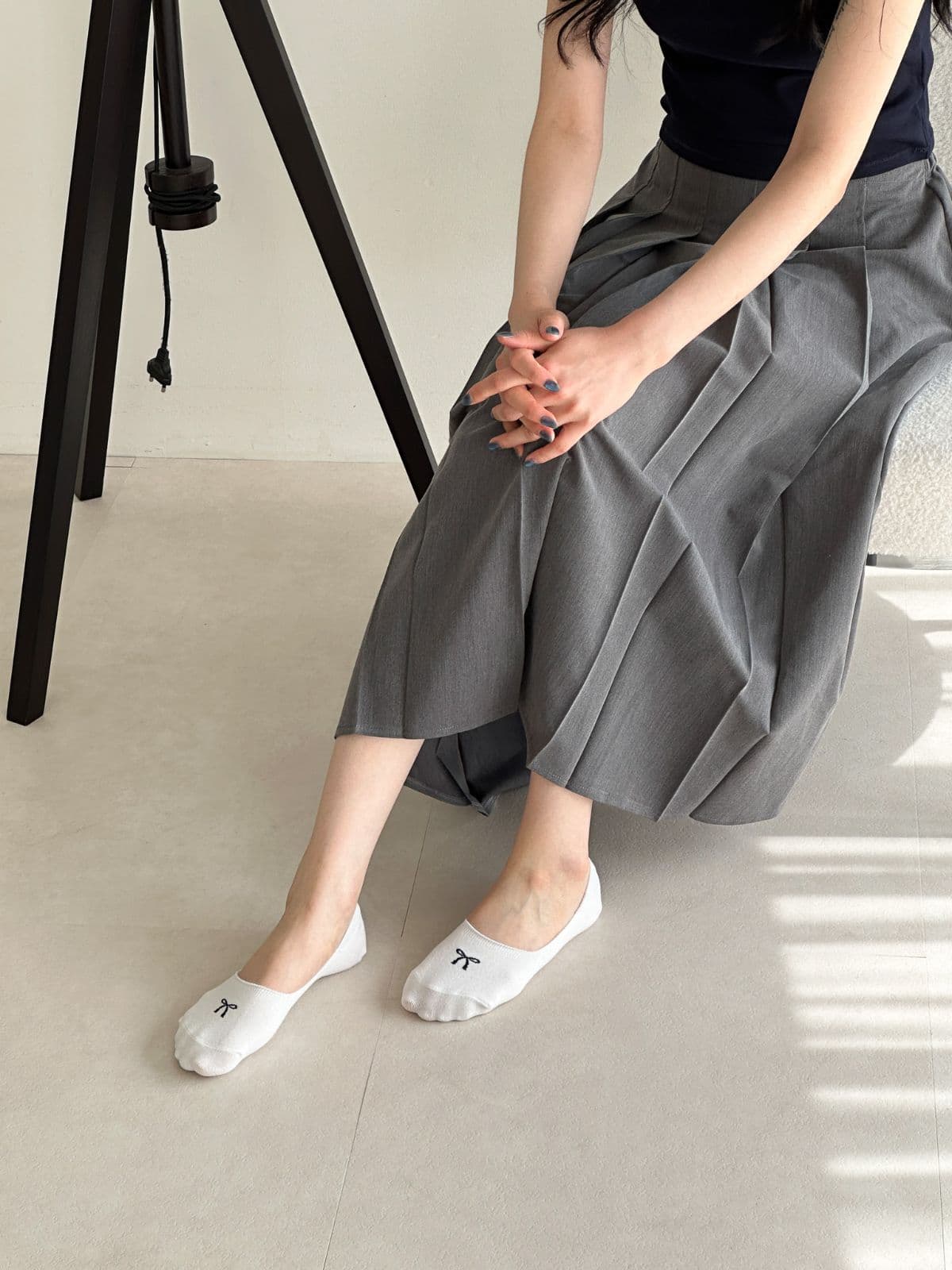 Ribbon-Point Footies (Same-day Delivery Available, Fake Socks, Non-slip, Women's Fashion Socks, Silicone Heel) - 이미지 14