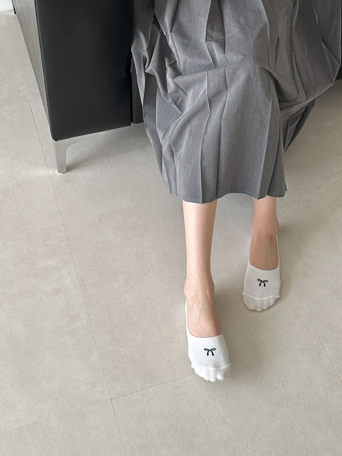 Ribbon-Point Footies (Same-day Delivery Available, Fake Socks, Non-slip, Women's Fashion Socks, Silicone Heel) - 이미지 8