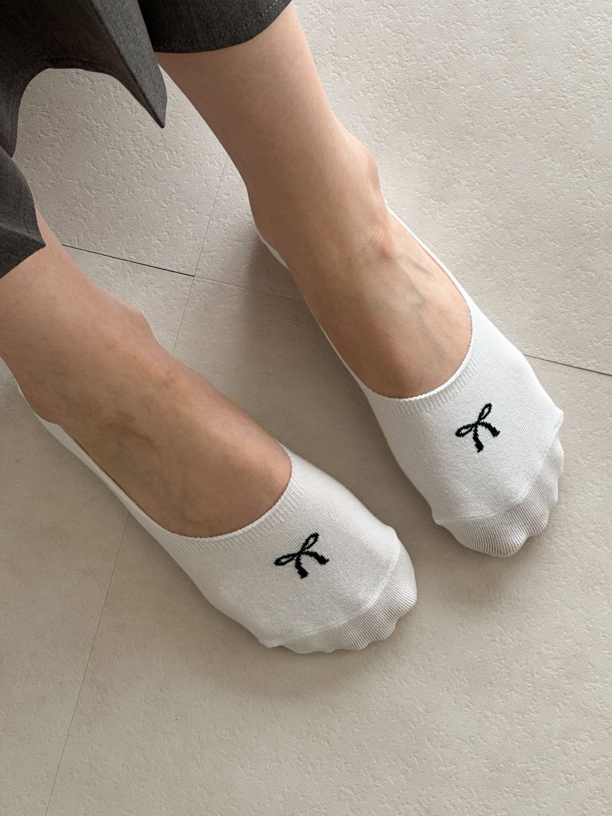 Ribbon-Point Footies (Same-day Delivery Available, Fake Socks, Non-slip, Women's Fashion Socks, Silicone Heel) - 이미지 20