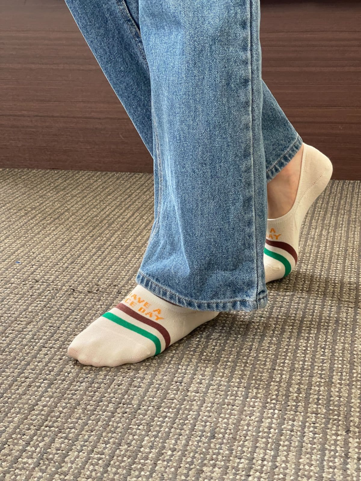 Nice Day Footies (Women's Fashion Socks, Fake Socks, Non-slip, Lettering, Same-day Delivery Available) - 이미지 16