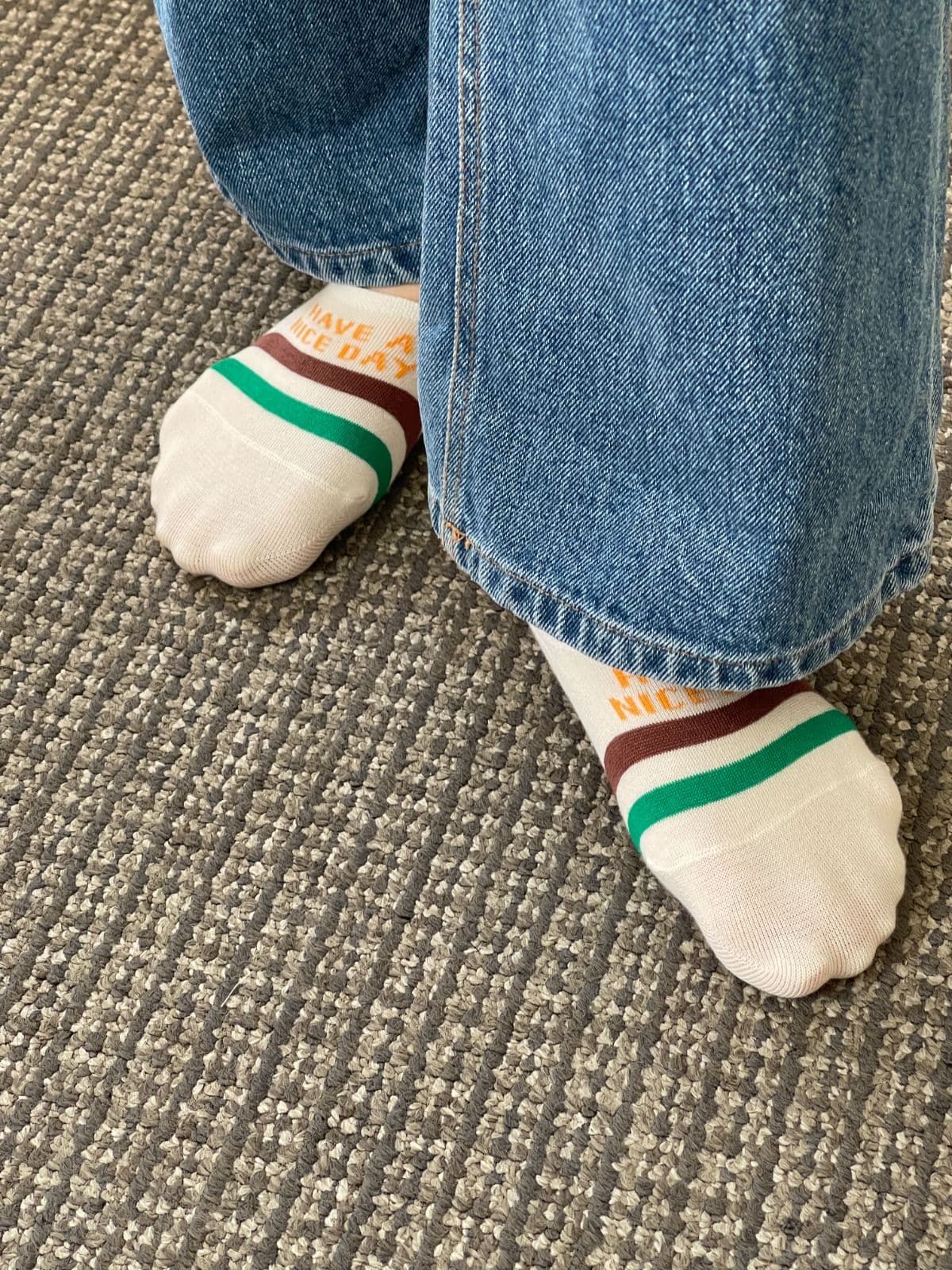 Nice Day Footies (Women's Fashion Socks, Fake Socks, Non-slip, Lettering, Same-day Delivery Available) - 이미지 17