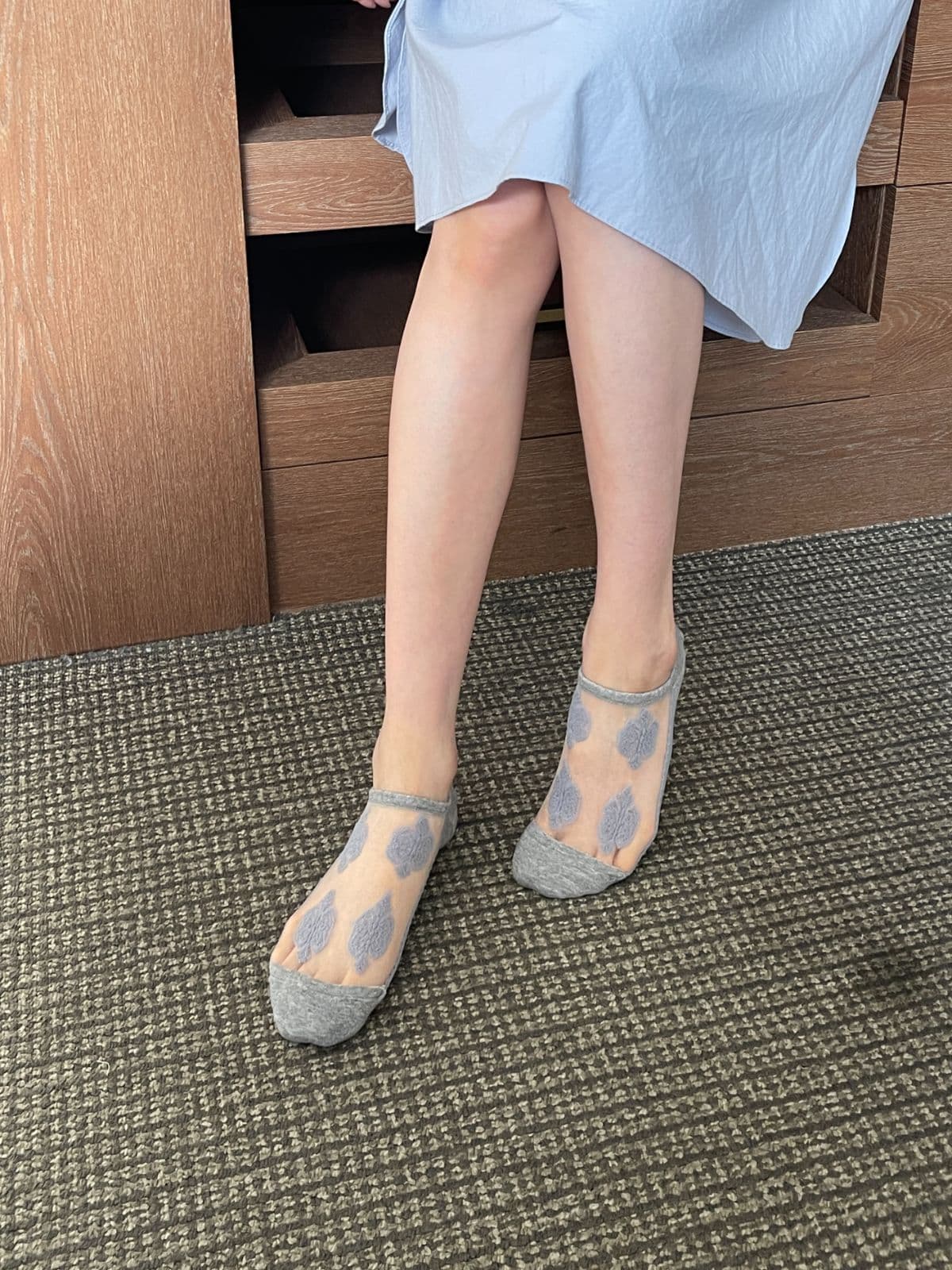 See-through Mini (Same-day delivery available women's fashion socks no-show socks floral mesh foot covers) - 이미지 14