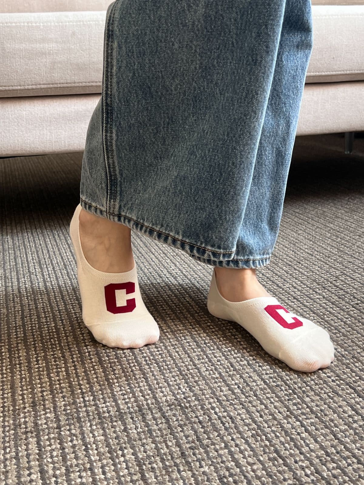 Colored Footies (Same-day delivery available, women's fashion socks, fake socks, non-slip, initials) - 이미지 17