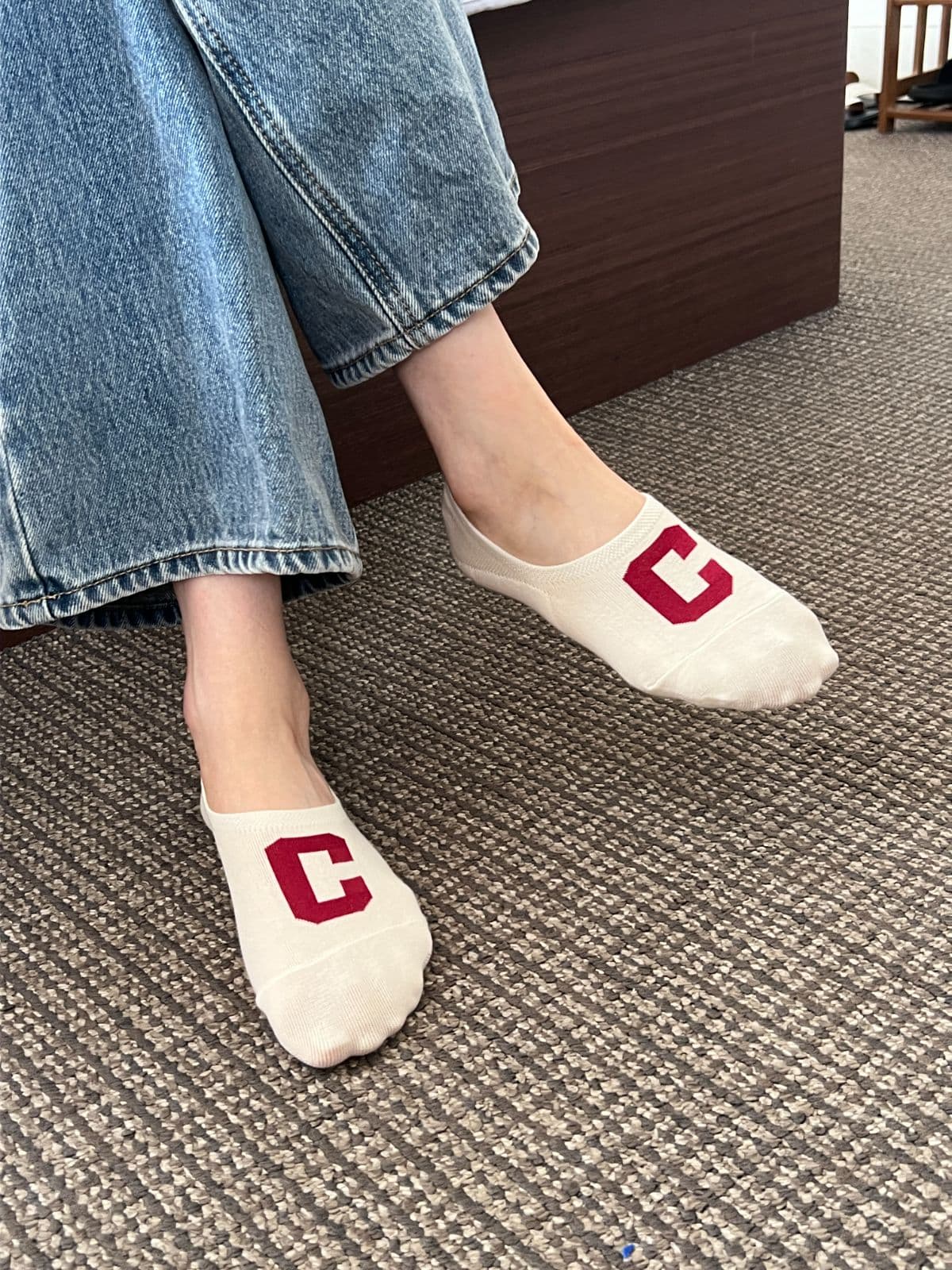 Colored Footies (Same-day delivery available, women's fashion socks, fake socks, non-slip, initials) - 이미지 11