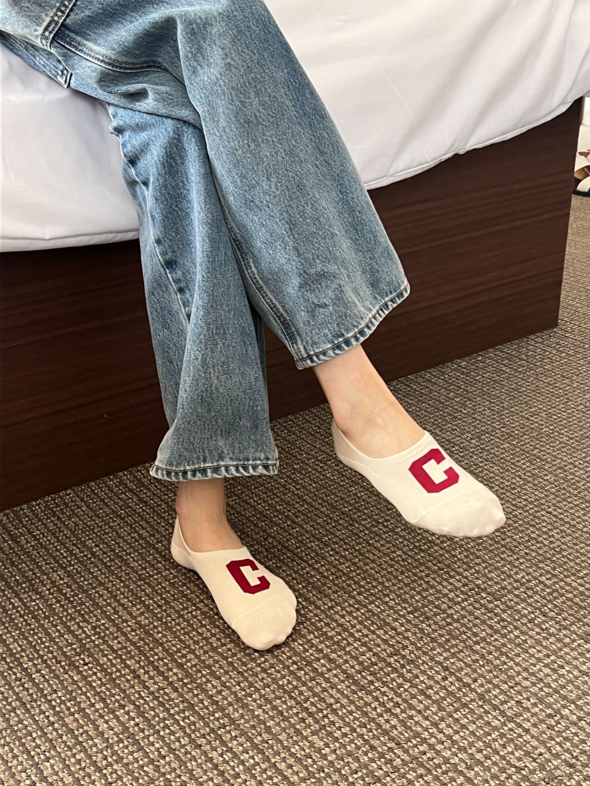 Colored Footies (Same-day delivery available, women's fashion socks, fake socks, non-slip, initials) - 이미지 10