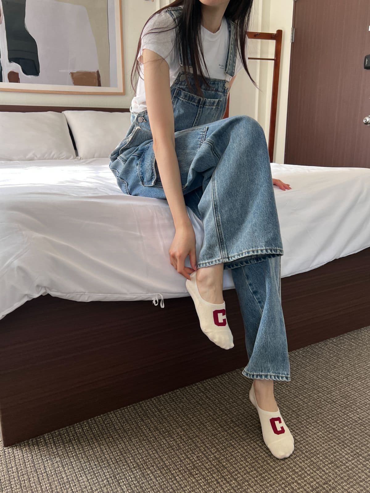 Colored Footies (Same-day delivery available, women's fashion socks, fake socks, non-slip, initials) - 이미지 9