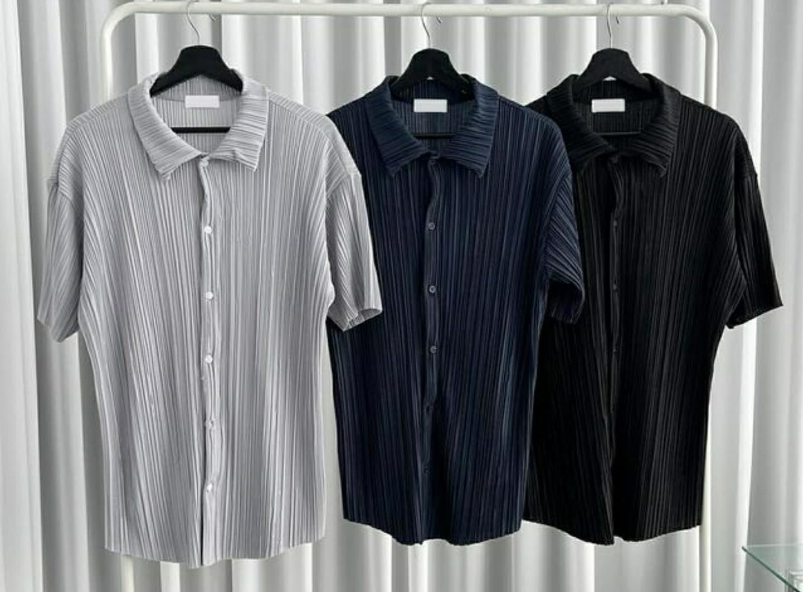 Cooling pleated shirt - 이미지 10
