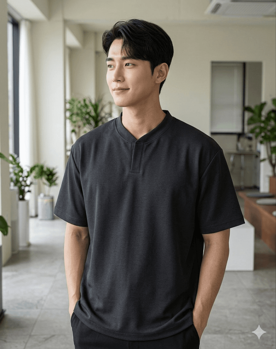 Ponte Henley Neck VT (L, XL) - 이미지 1