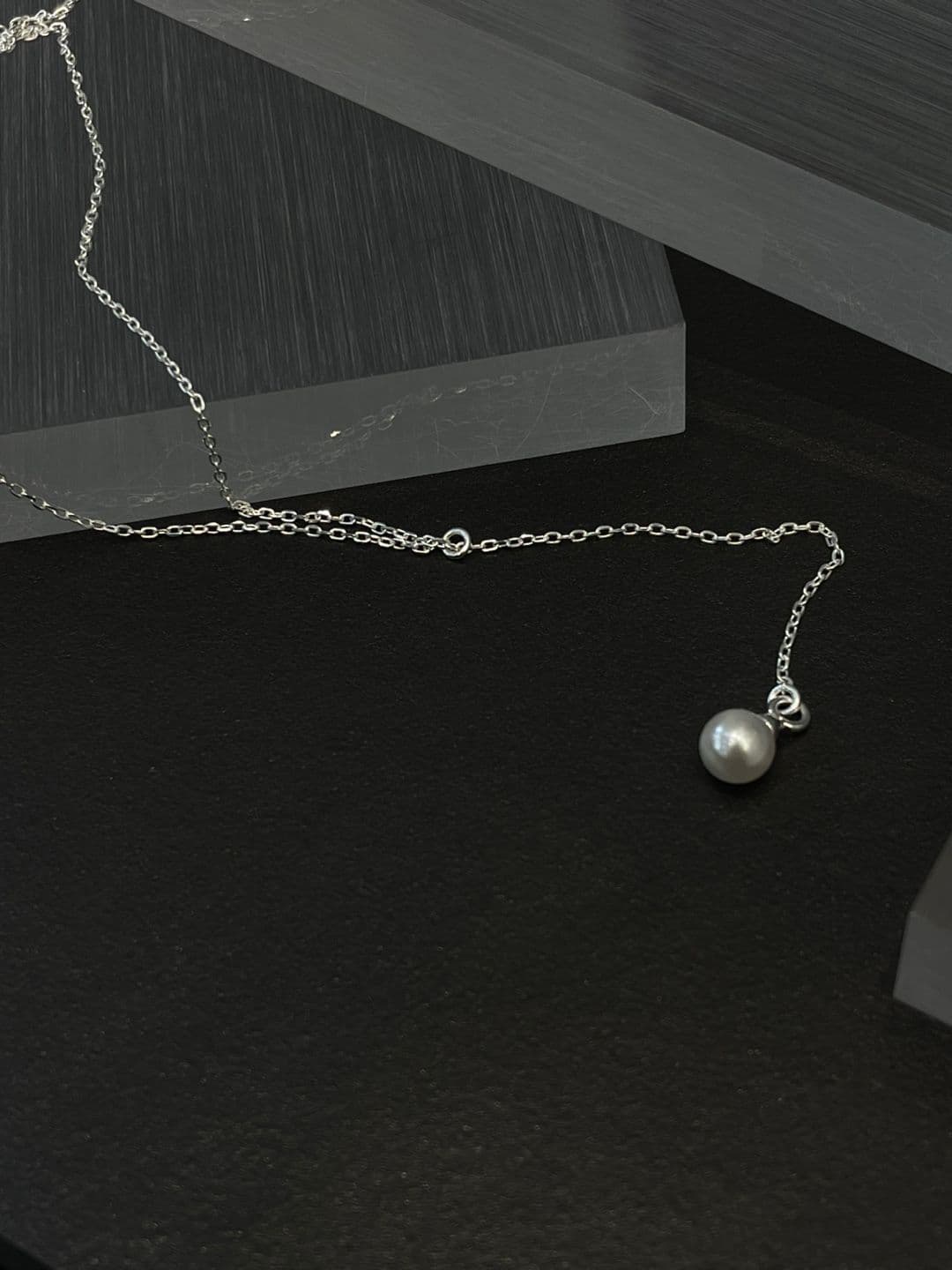 Silver 925 Pearl Y-Line Necklace N220480284 - 이미지 8