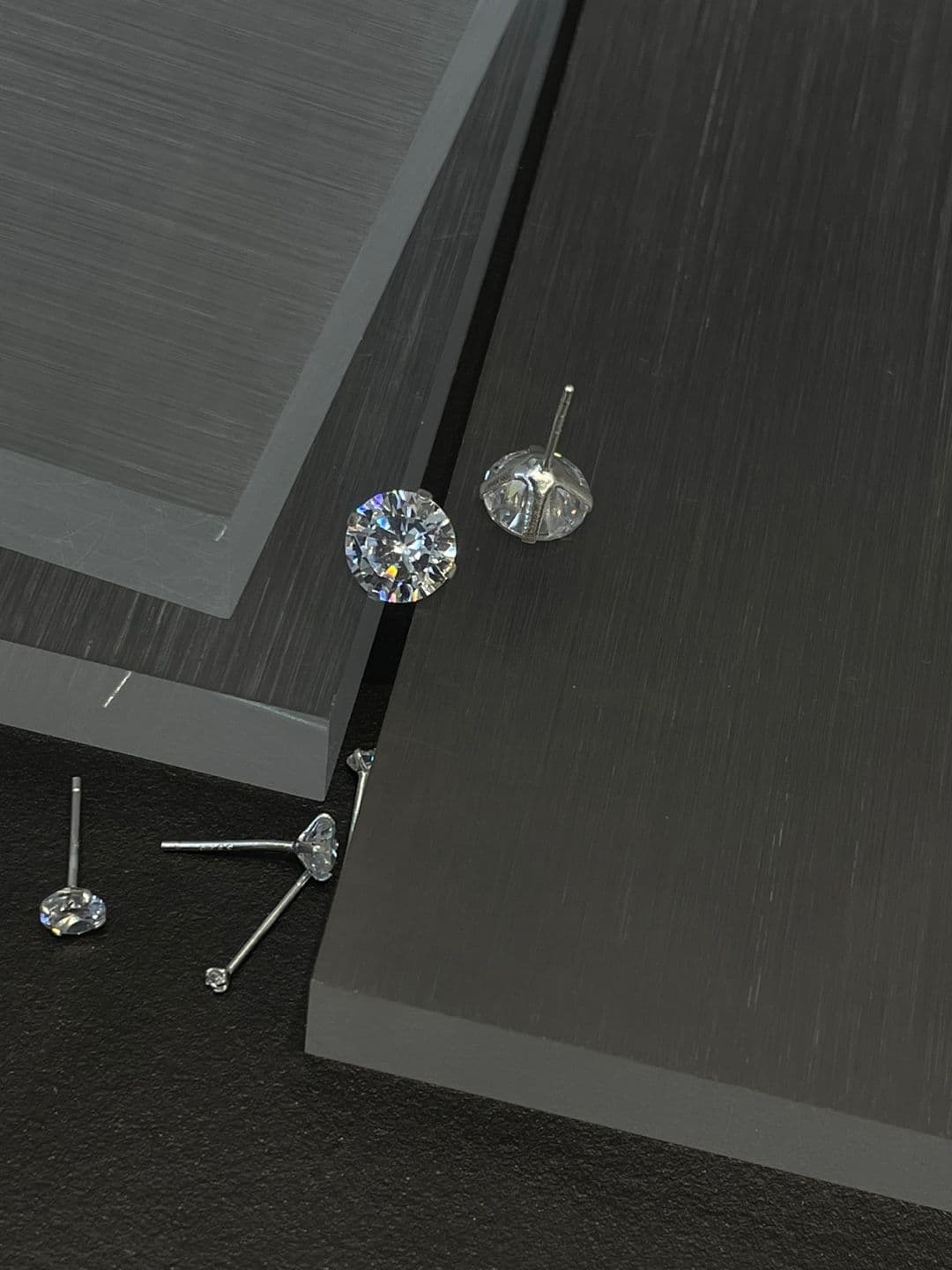 Silver 925 2-9mm Cubic Post Earrings E230300781 - 이미지 4