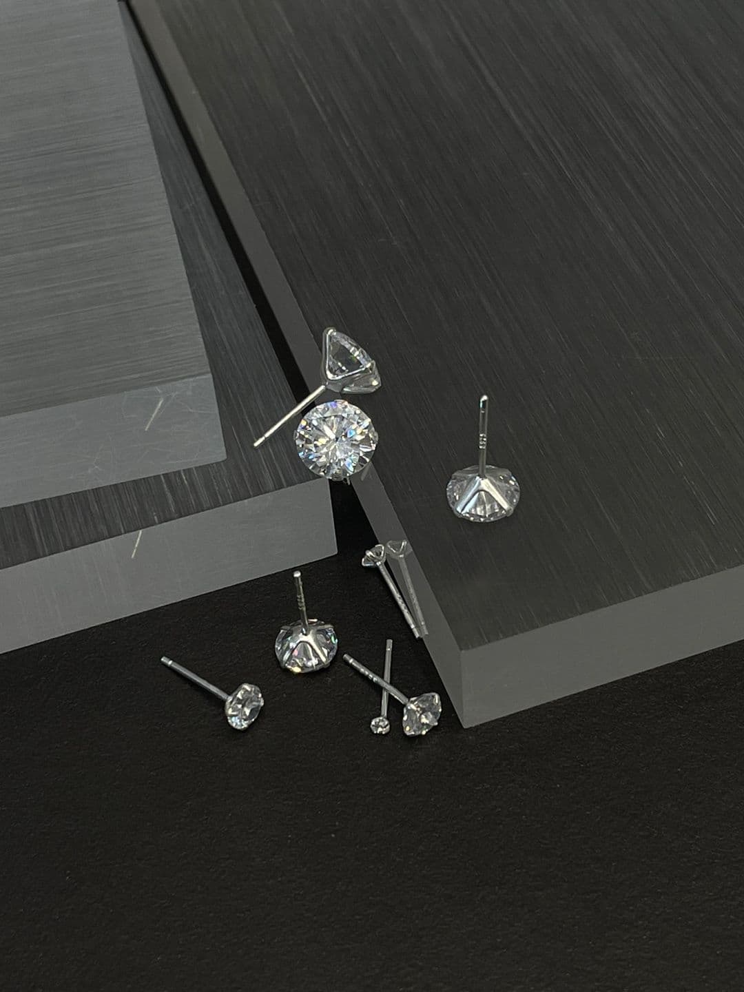Silver 925 2-9mm Cubic Post Earrings E230300781 - 이미지 8