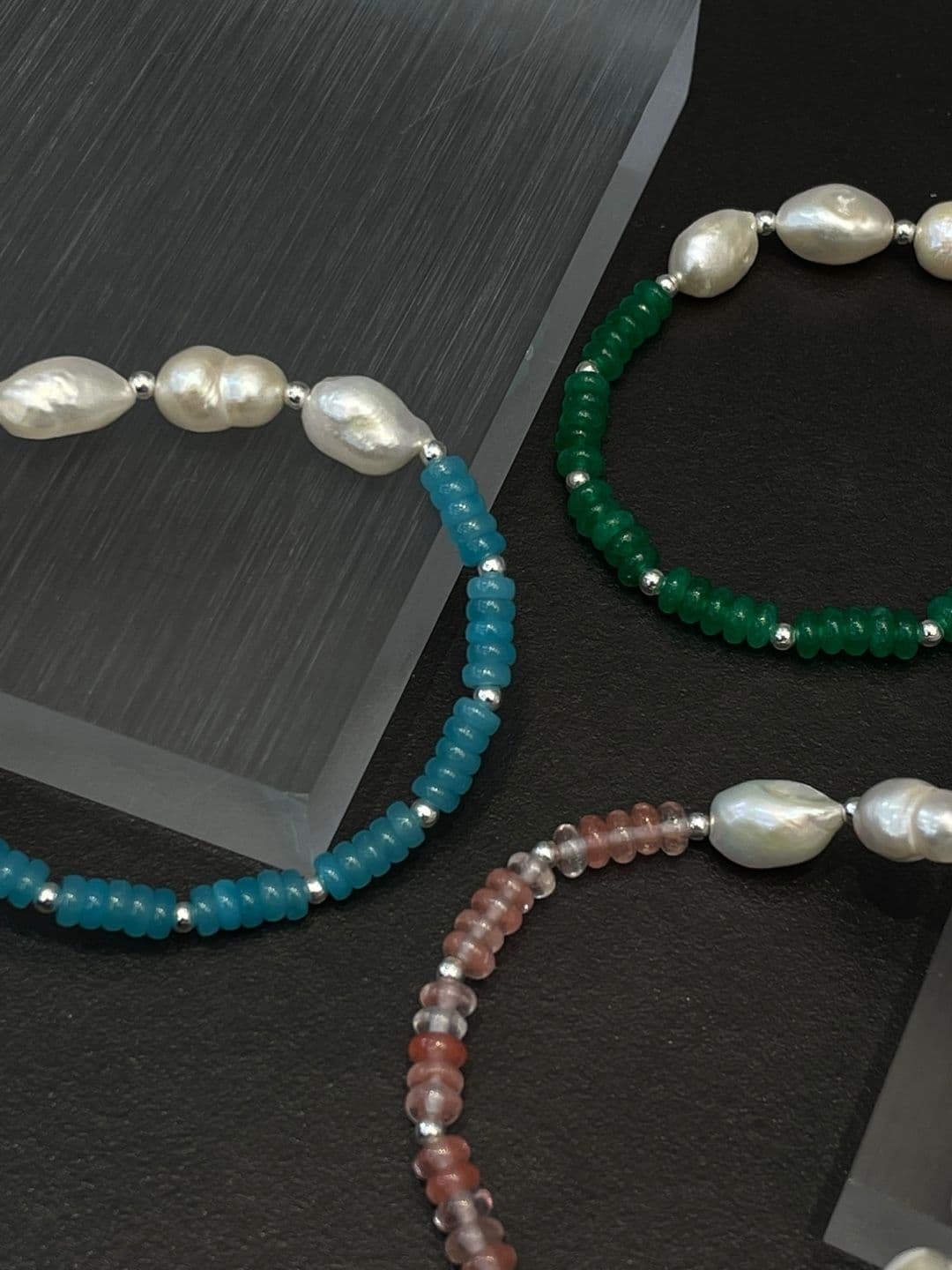 Silver 925 Freshwater Pearl Handmade Bracelet B260452858 - 이미지 7