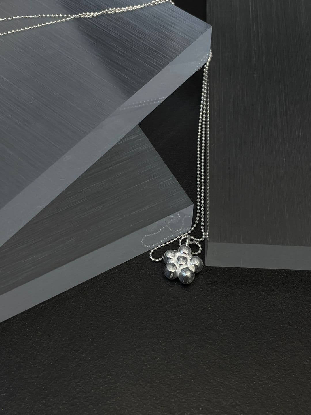 Silver 925 Heavy Flower 40-70cm Cutting Ball Necklace N260465286 - 이미지 9