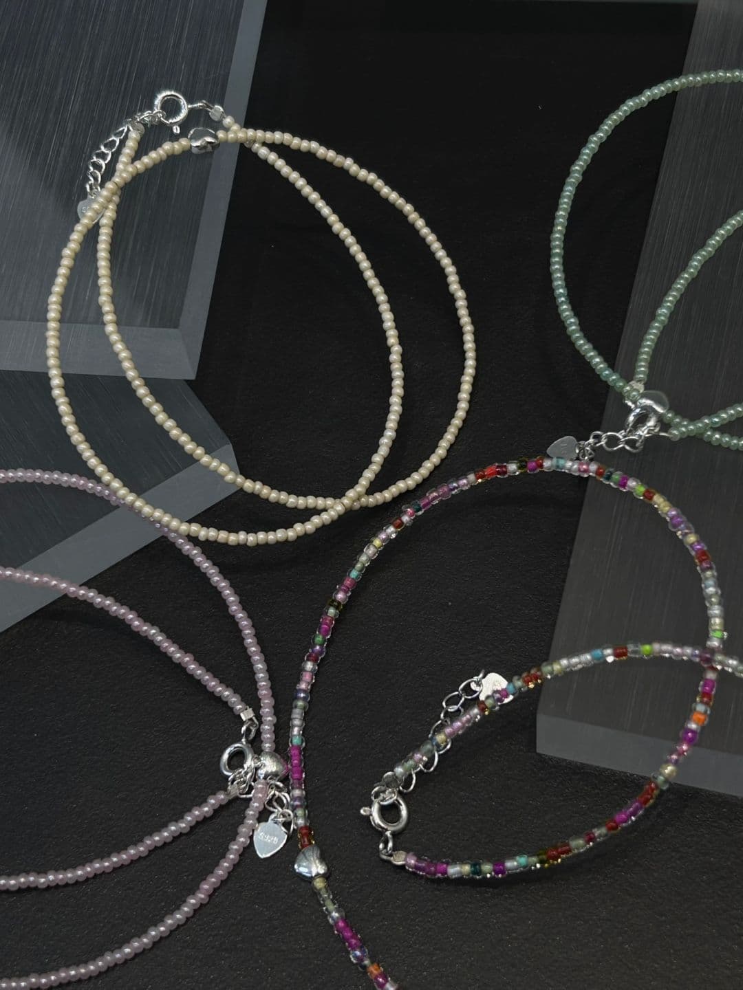 Silver 925 Handmade Crystal Heart Necklace N240432321 - 이미지 6