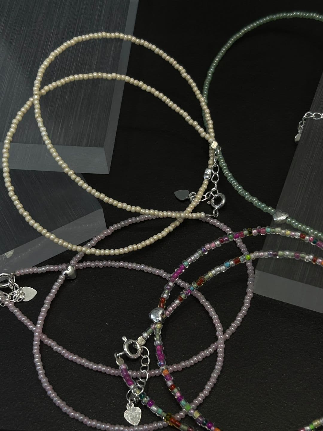 Silver 925 Handmade Crystal Heart Necklace N240432321 - 이미지 4