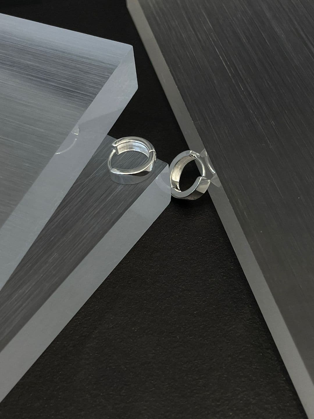Silver 925 Bold 13mm One-Touch Earrings E260471351 - 이미지 7