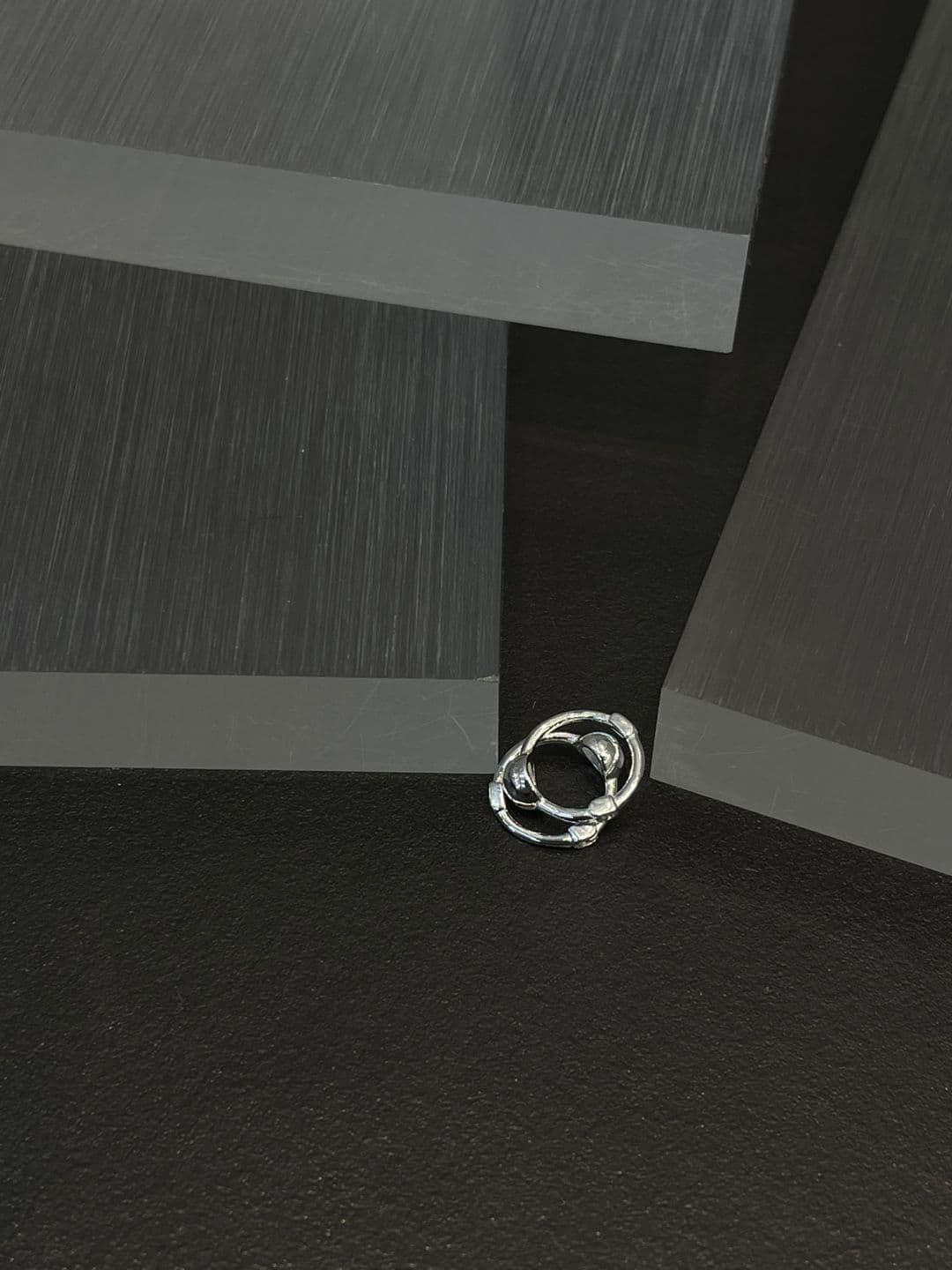 Silver 925 Round One-Touch Earrings E230555278 - 이미지 4