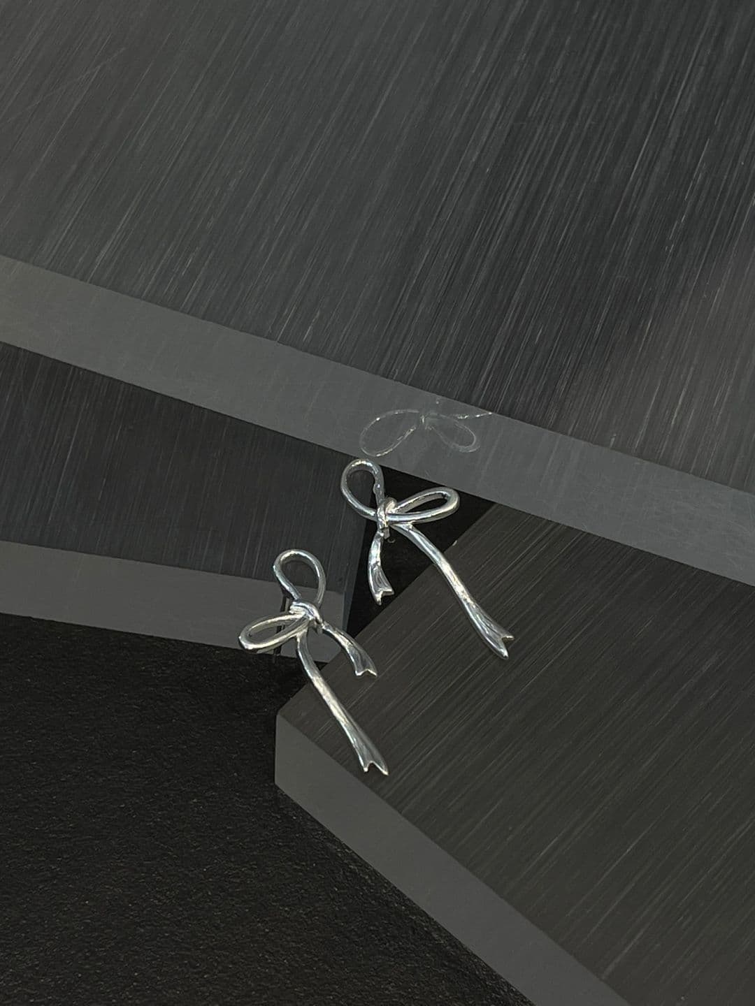 Silver 925 Longtail Ribbon Post Earrings E230980752 - 이미지 6