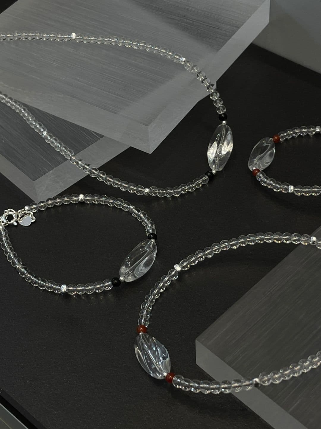 Silver 925 Clear Quartz Handmade Bracelet B260455811 - 이미지 6