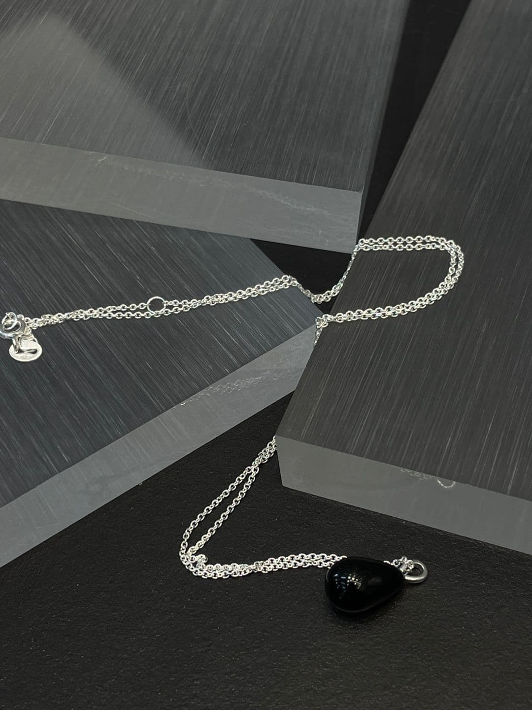 Silver 925 Classic Black Onyx 50cm Necklace N230948045 - 이미지 6