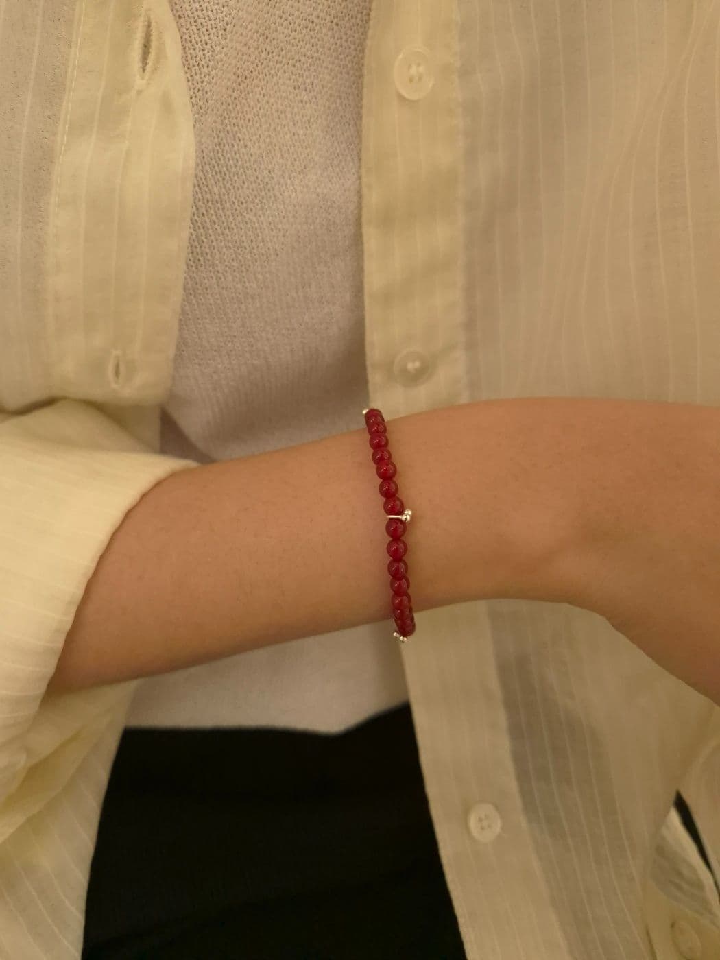 Silver 925 Handmade Gemstone Bracelet B260470520 - 이미지 4