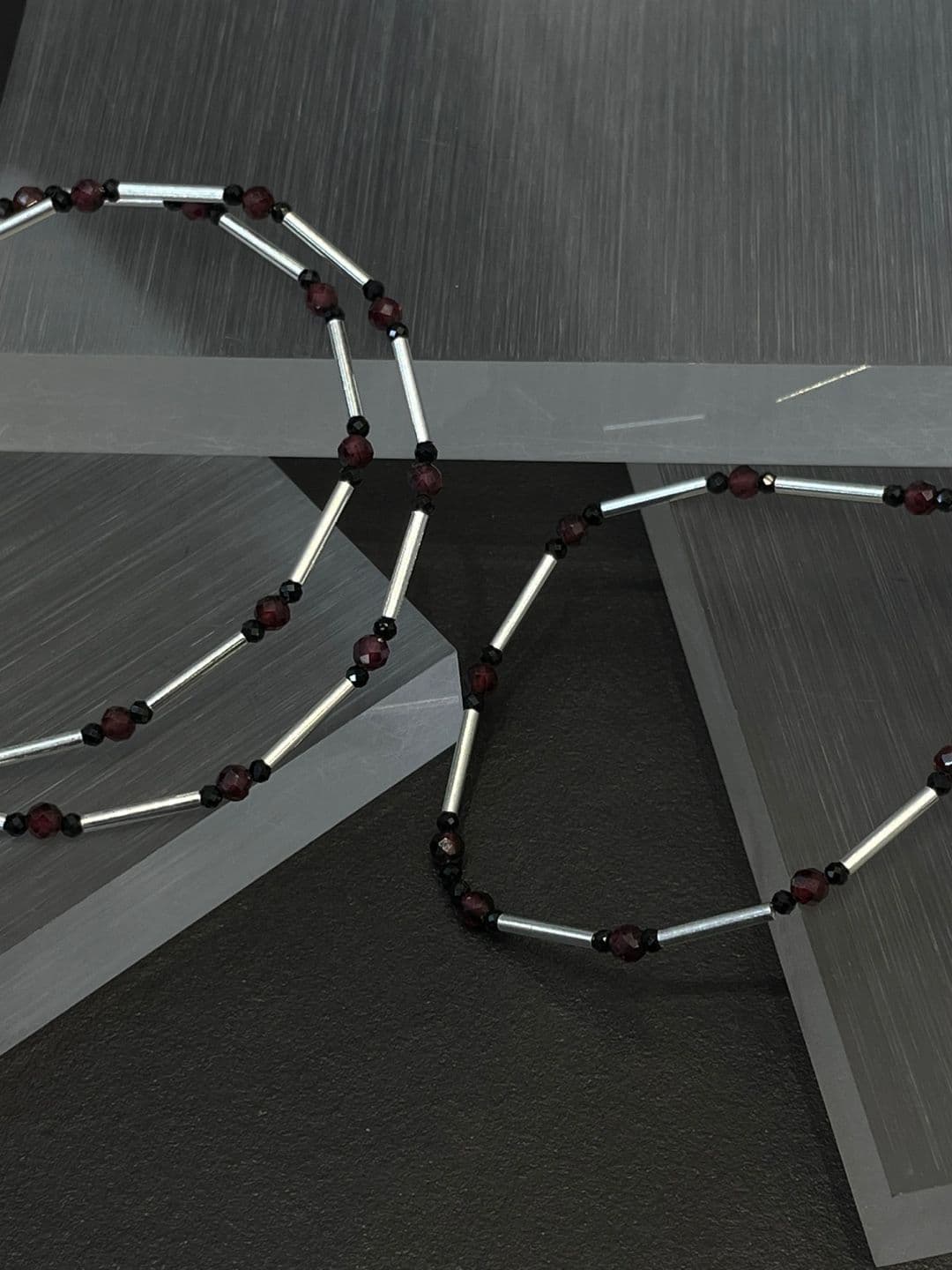 Silver 925 Garnet Gemstone Handmade Necklace N260478180 - 이미지 8