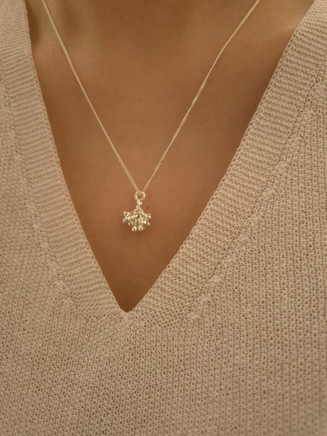 Silver 925 Small Grape Cluster 40-70cm Necklace N260415278 - 이미지 1