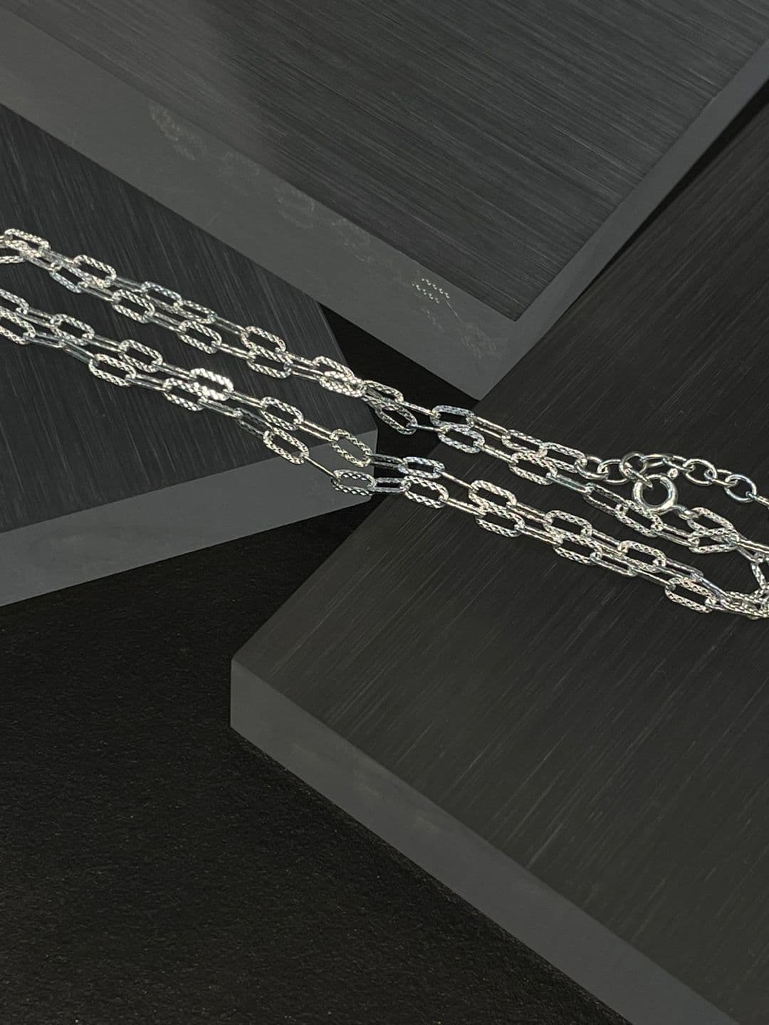 Silver 925 Rough Big Chain Necklace N260485227 - 이미지 6