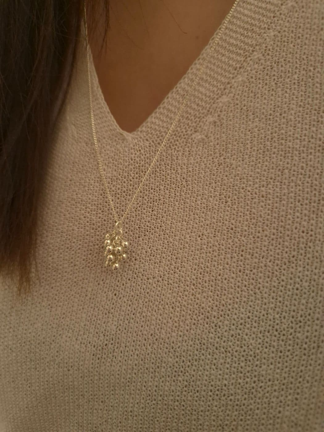 Silver 925 Big Grape Cluster 40-70cm Necklace N260427493 - 이미지 1