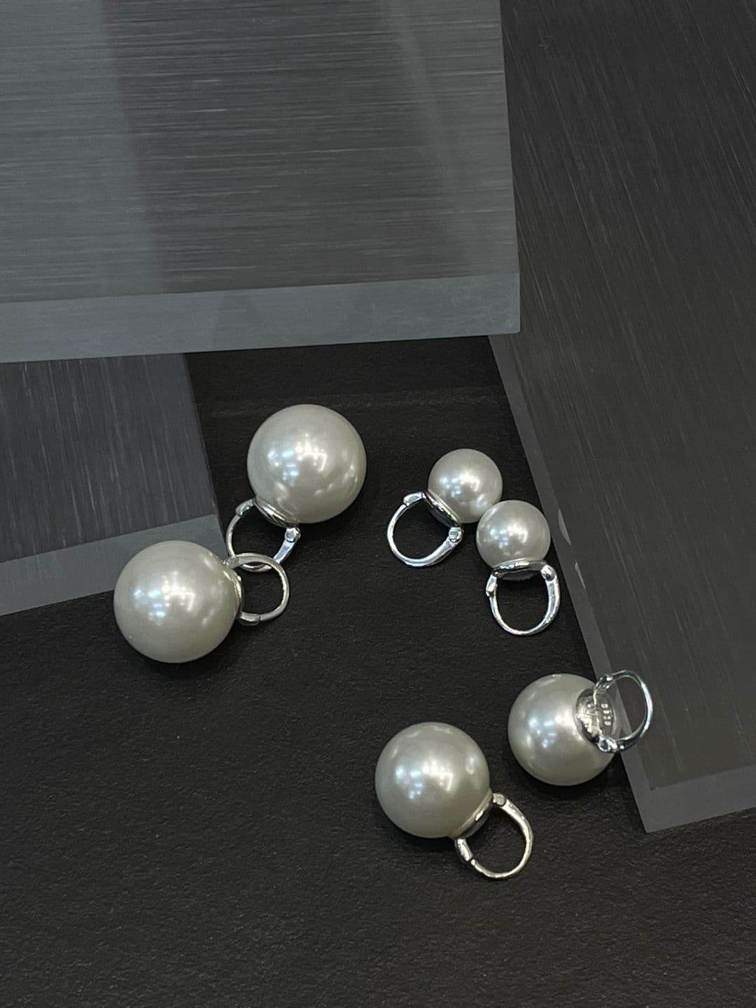 Silver 925 10-14-16mm Pearl One-Touch Earrings E221167032 - 이미지 6