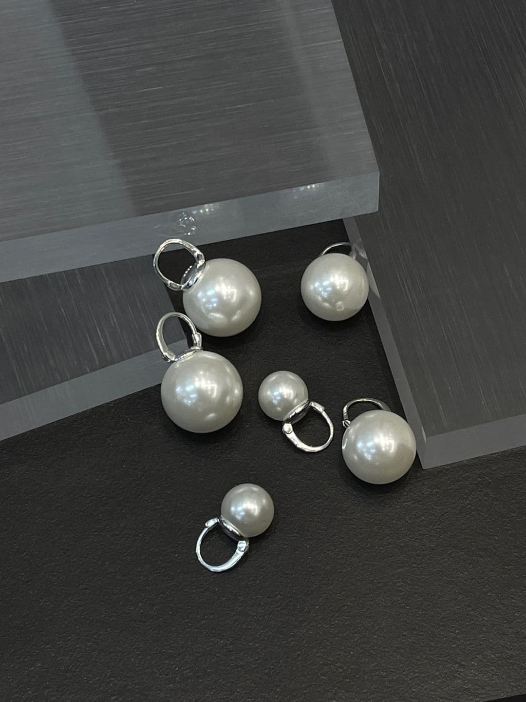 Silver 925 10-14-16mm Pearl One-Touch Earrings E221167032 - 이미지 8