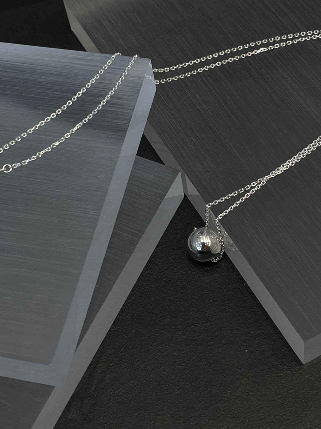 Silver 925 10mm Silver Ball 60cm Necklace N241195636 - 이미지 5