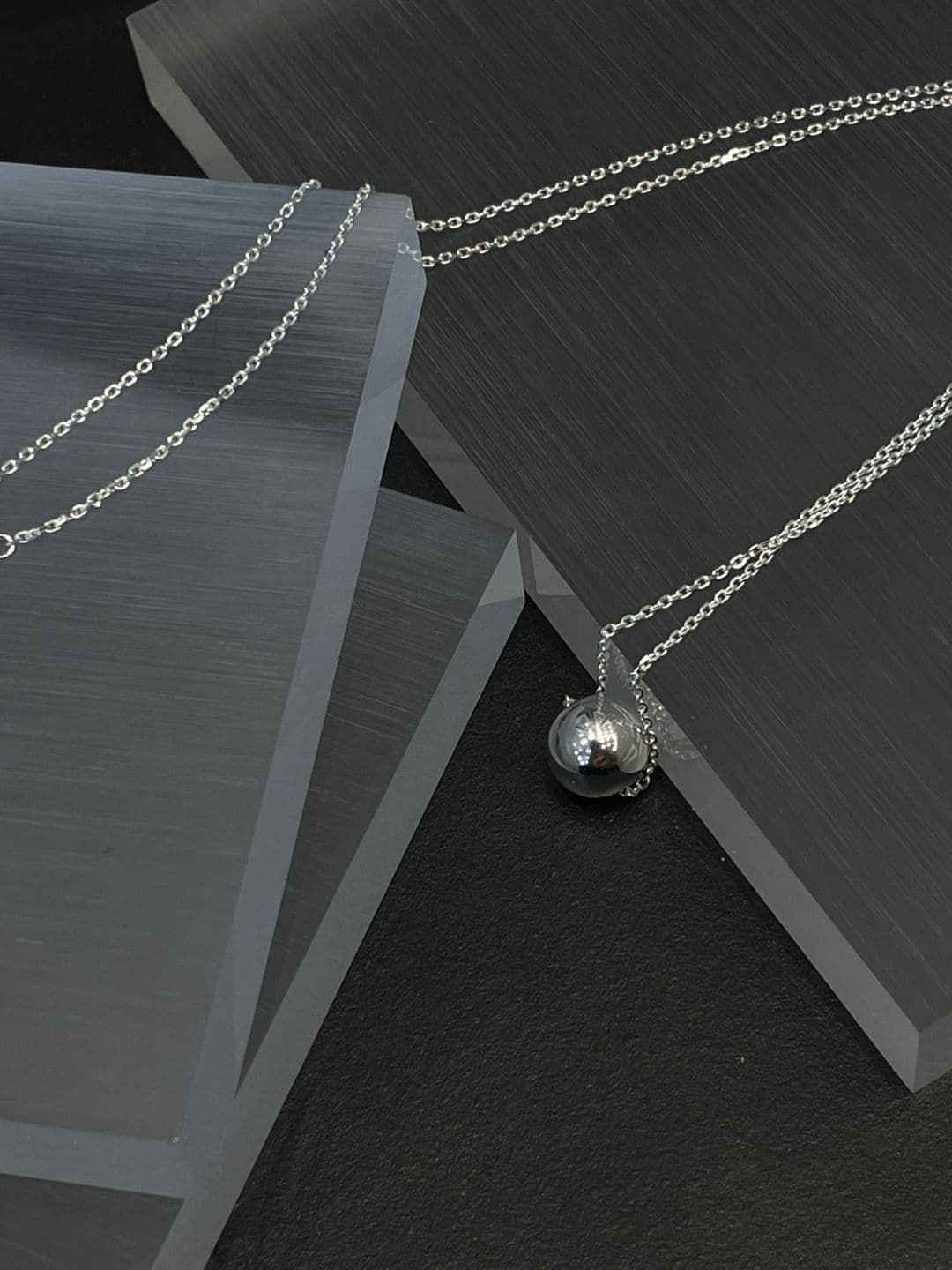 Silver 925 10mm Silver Ball 60cm Necklace N241195636 - 이미지 6