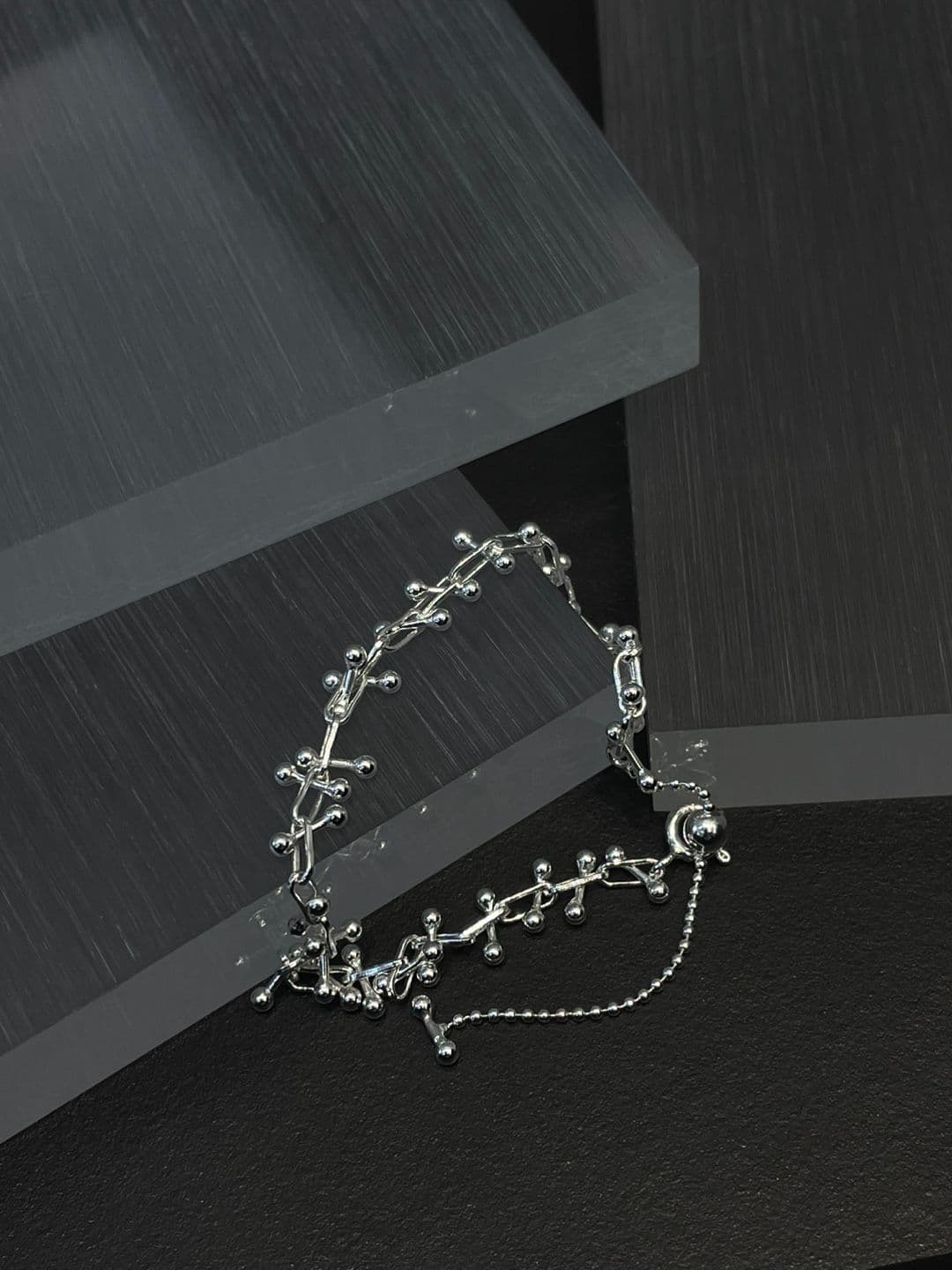 Silver 925 Silver Ball Chain Bracelet B260421525 - 이미지 15