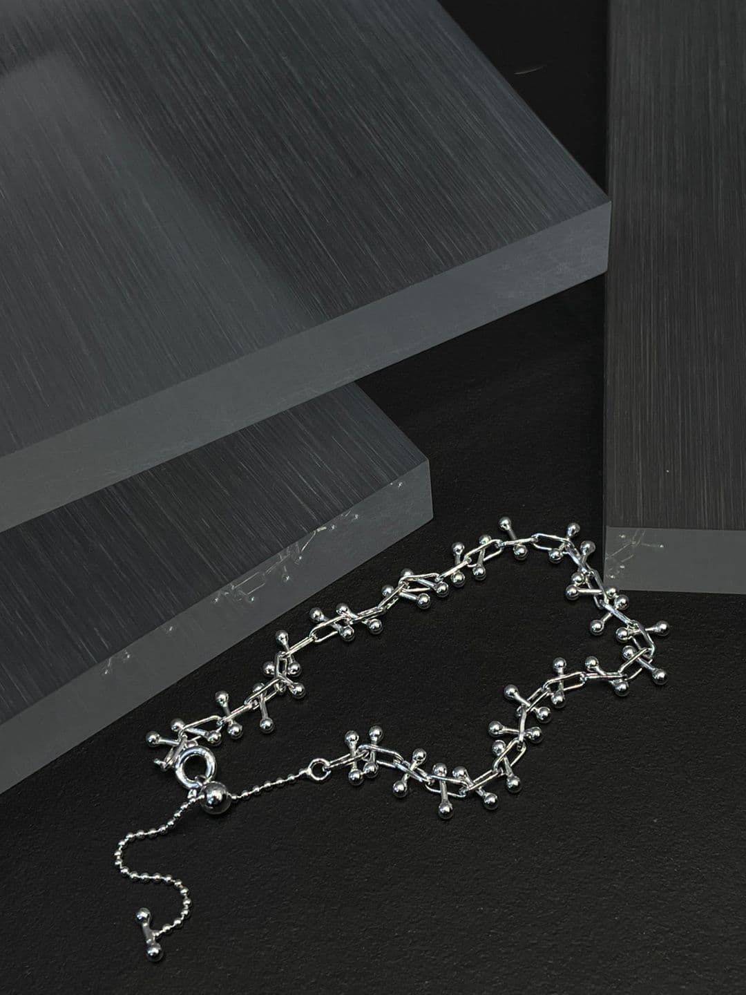 Silver 925 Silver Ball Chain Bracelet B260421525 - 이미지 16