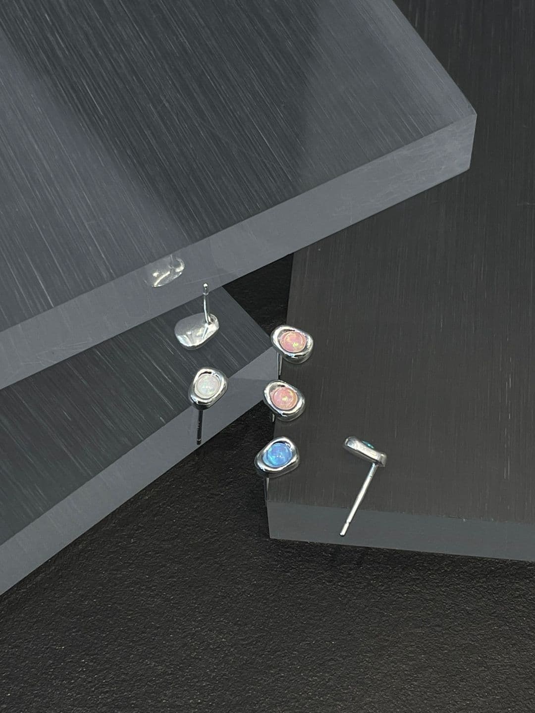 Silver 925 Opal Gemstone Post Earrings E230408384 - 이미지 6