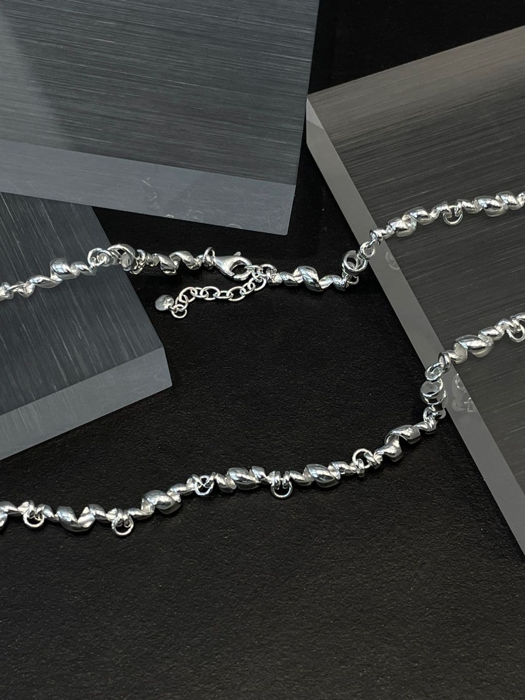 Silver 925 Twist Big Chain 34cm Necklace N260569914 - 이미지 9